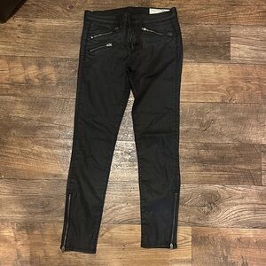 rag & bone Dark Charcoal Skinny Jeans